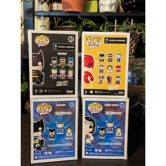 DC Comics Funko Pop lot: Batman, Wonder Woman, Flash - Picture 3 of 7